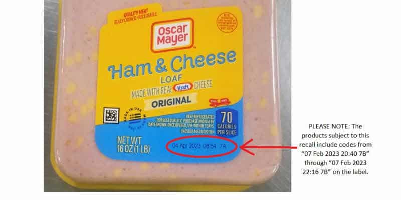 Kraft Heinz Foods Company retira productos de pan de queso y jamón